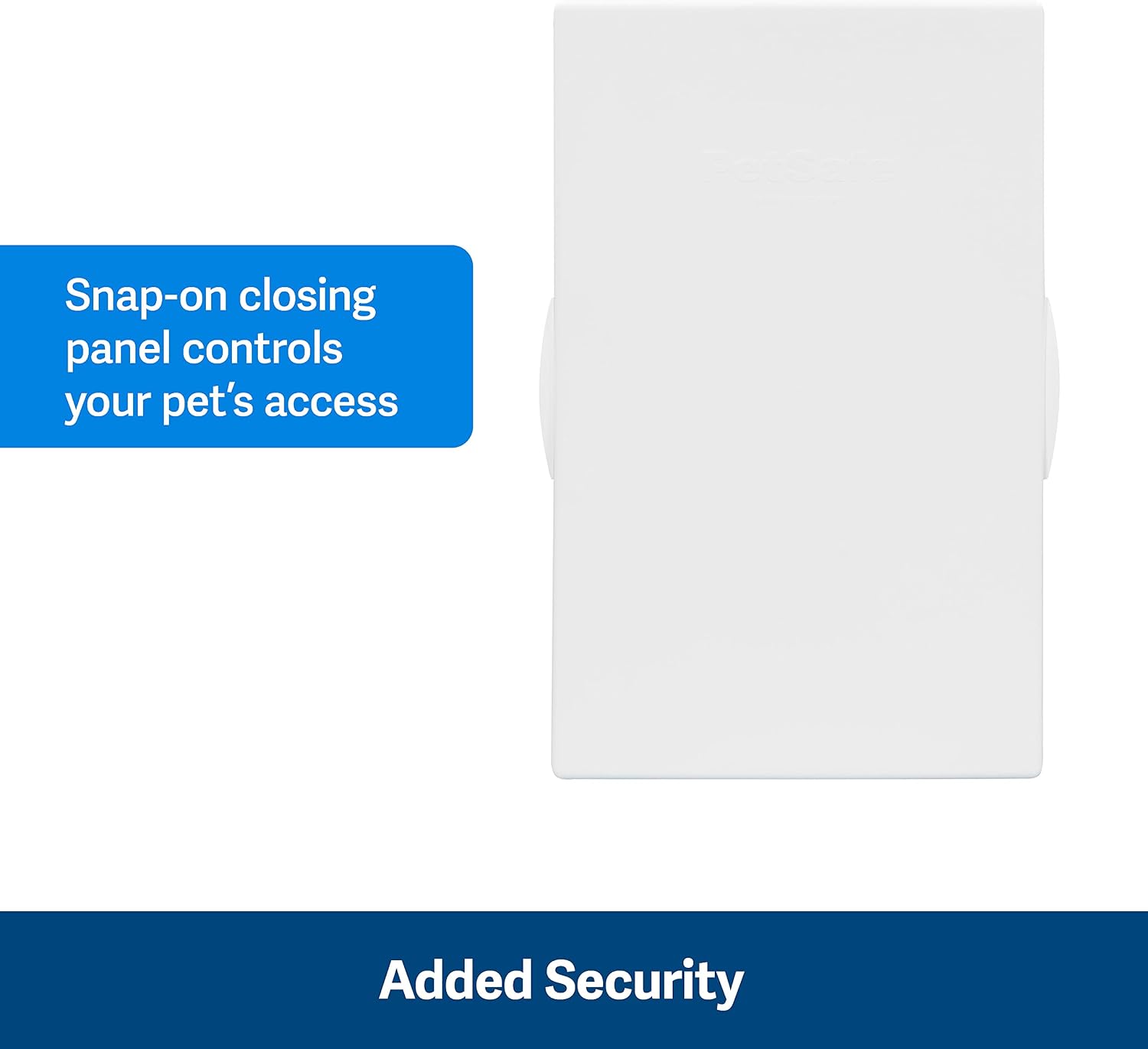 PetSafe Plastic Pet Door Large with Soft Tinted Flap, Paintable White Frame, for dogs up to 100 lb.