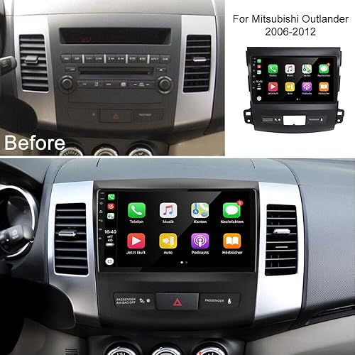 Miniatura 2 de Android 13 para Mitsubishi Outlander Radio 2006-2012 con pantalla táctil IPS Unidad principal de navegación GPS DSP incorporado Carplay Android Auto