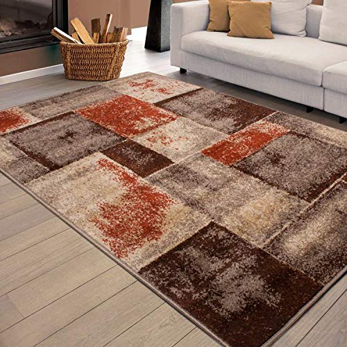 Aido , Alfombra Marron 160 x 230 - para salón, Cocina, habitación. - imagen 3