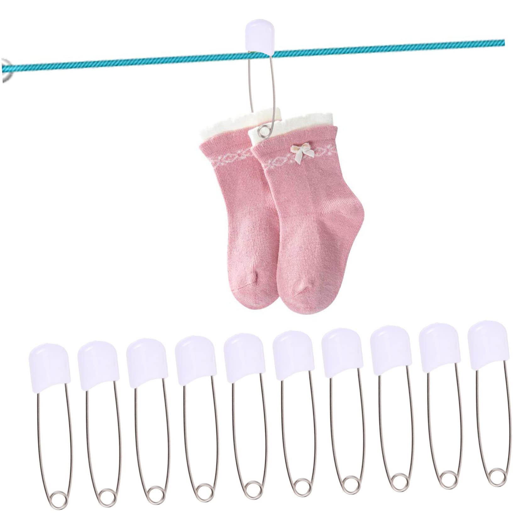 Gadpiparty 5 Sätze Sicherheitsnadel Multifunktionale Sicherheitsnadeln Für Babywindeln Robuste Brosche Für Kleidung Und Nähen Für Decken Und Schals 50 Stück * 5