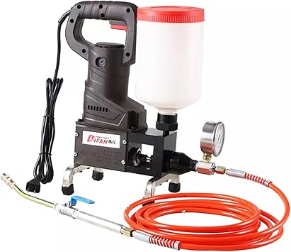High Pressure Floor Grouting Machine Grouting Pump for Concrete Cracks Leakage Repair Pump Machine Epoxy/Polyurethane Foam Injection Pump 1100w,220V