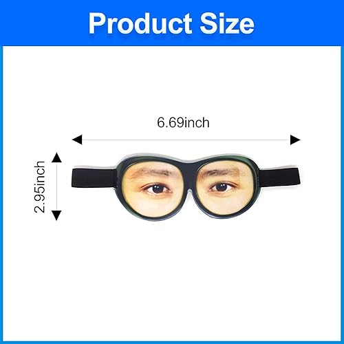 Miniatura 2 de Divertida máscara de dormir para mujeres y hombres, ajustable, suave, máscara de ojos 3D divertida para fiestas, viajes, dormir