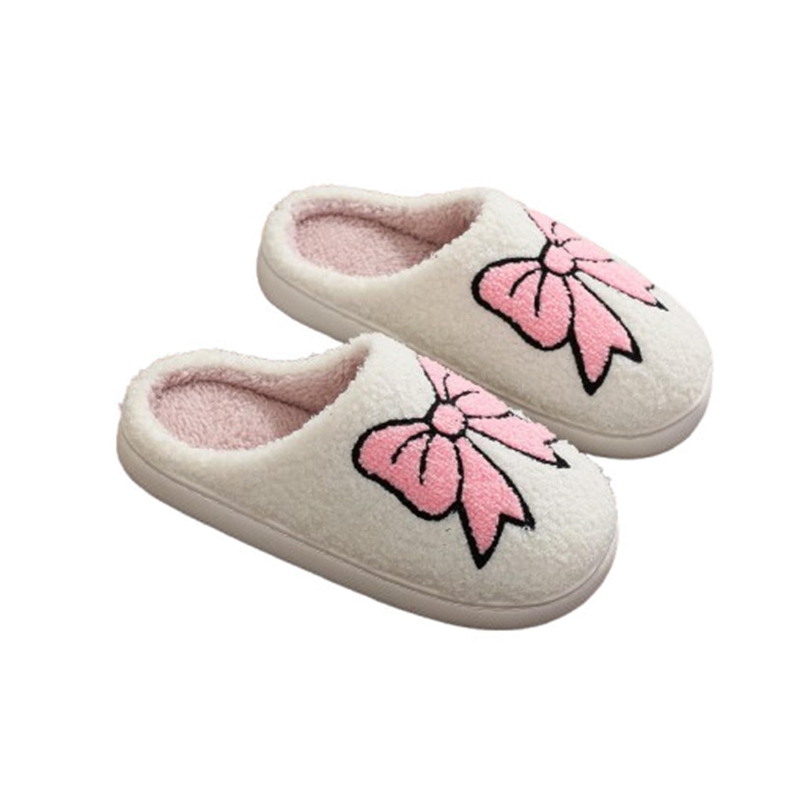 Chaussons Wednesday 3D En Peluche Pour Filles & Ados - Style Gothique, Semelle Antidérapante - Cadeau Fan