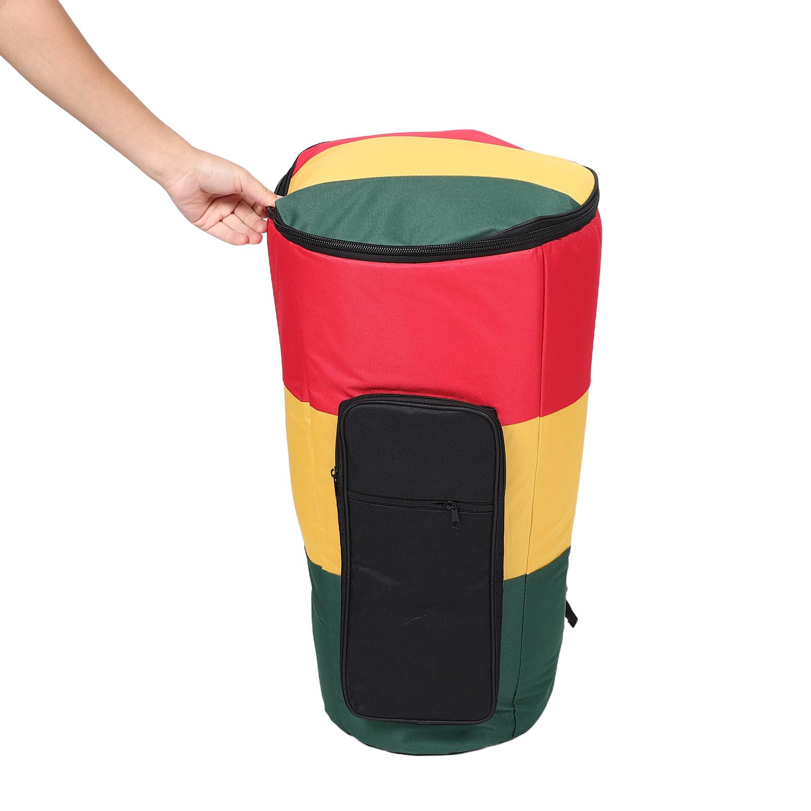 Gatuida Borsa per tamburo Djembe da 12 pollici, impermeabile, in tessuto Oxford, con tracolla, accessorio per strumento musicale per studenti di musica all'aperto
