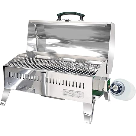 Amazon Com Cuisinart Grill Modified For Pontoon Boat With Arnall S Stainless Grill Bracket Set Black Home Improvement