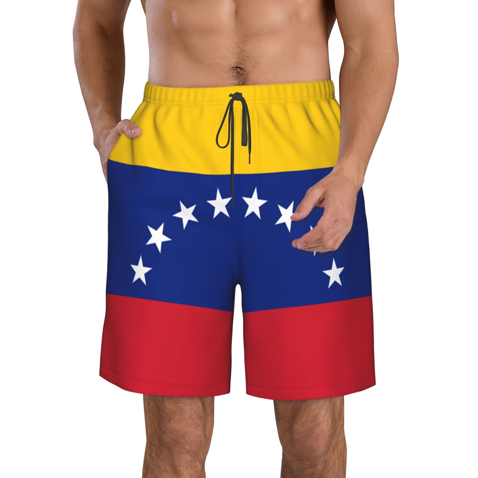 Shorts De Playa Bandera De Eslovaquia Deportivos Hombre Short con Cintura Elástica Playa Pantalones con Forro De Malla Casual para Verano Gimnasio