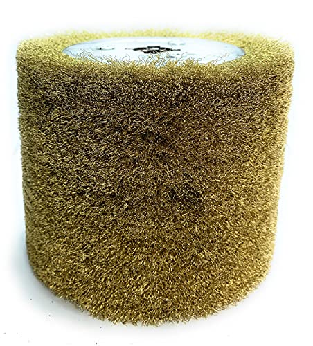 Image of SIGNI Copper Wire Drawing Polishing Burnishing Wheel for surface finishing of Stainless Steel, Aluminum, Metal and Wood (COPPER Wire 0.13mm)