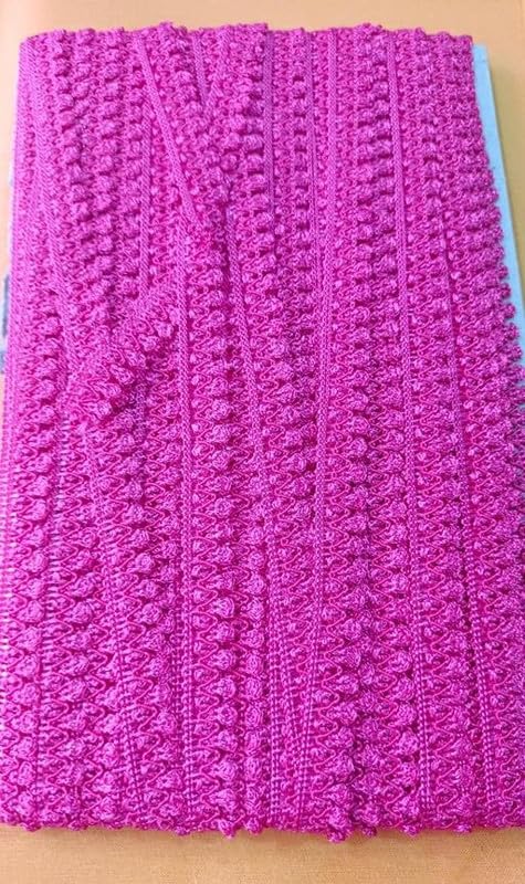 Bundi Lace 23 Meters for Suits, Dupattas & Saree Decoration Pink Free Size 2