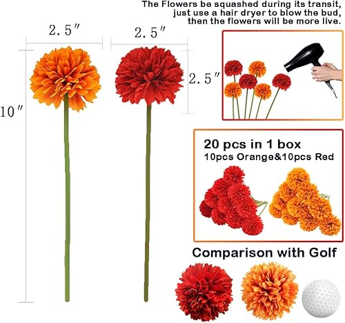 Miniatura 2 de 20 plantas artificiales de flores artificiales de seda de crisantemo, arreglos de hortensias, ramos de boda, decoración del hogar, cocina, jardín,