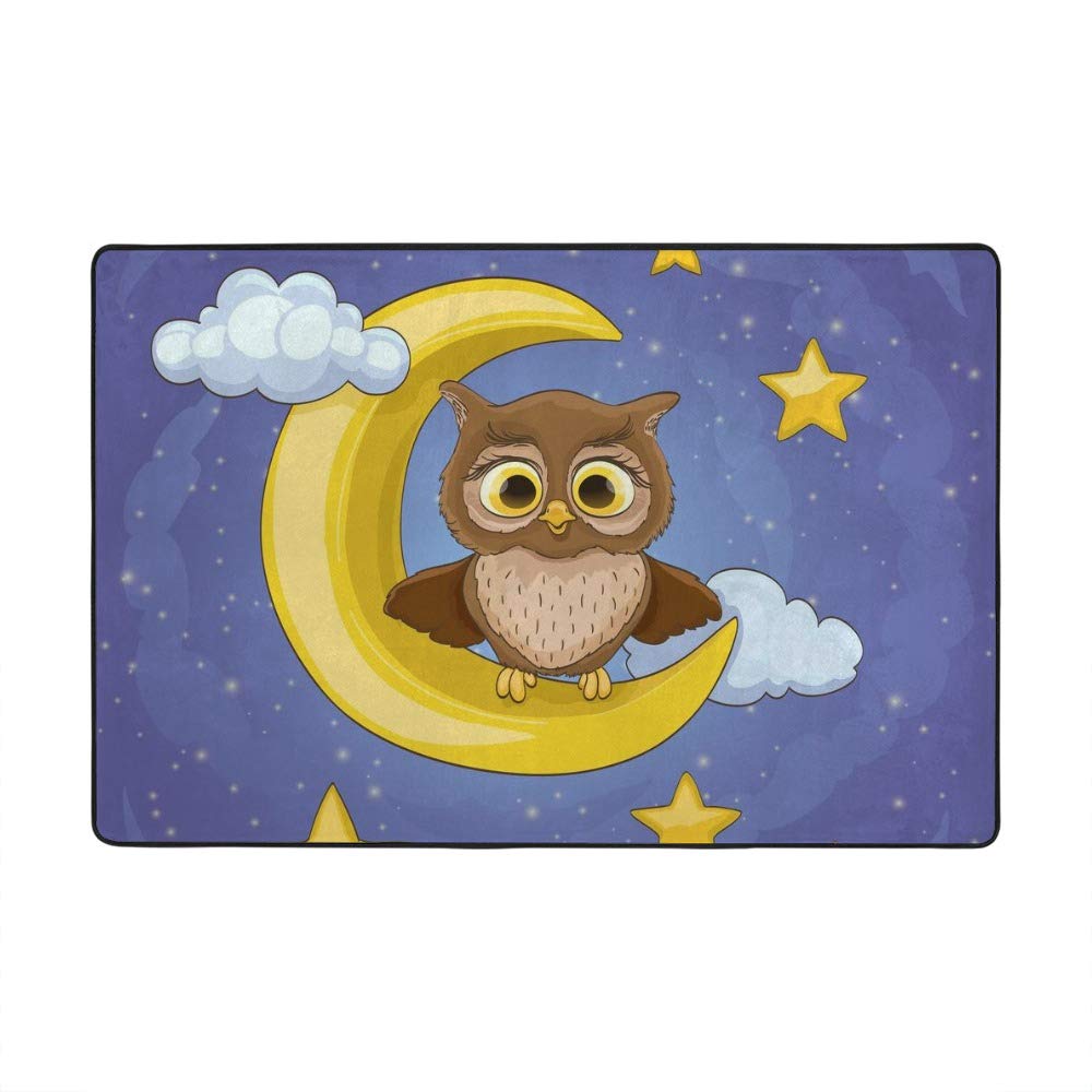 Tapis oiseau sur la lune CHEHONG grand tapis polyester salon moderne