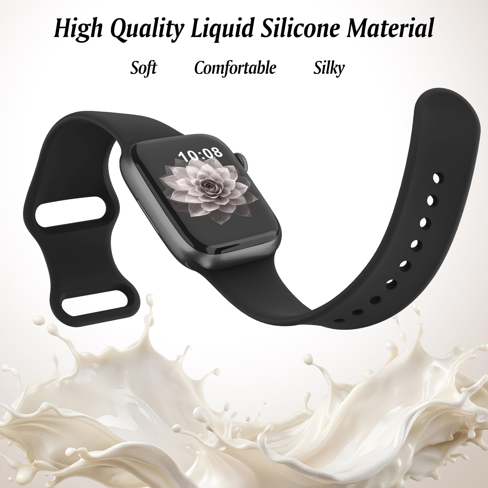 Higgs Cinturino Compatibile con Cinturino Apple Watch 38mm 40mm 41mm 42mm 44mm 45mm 46mm 49mm,Cinturini Sportivi Silicone per Apple Watch Se Ultra iWatch Series 10 9 8 7 6 5 4 3 2 1 Donna Uomo