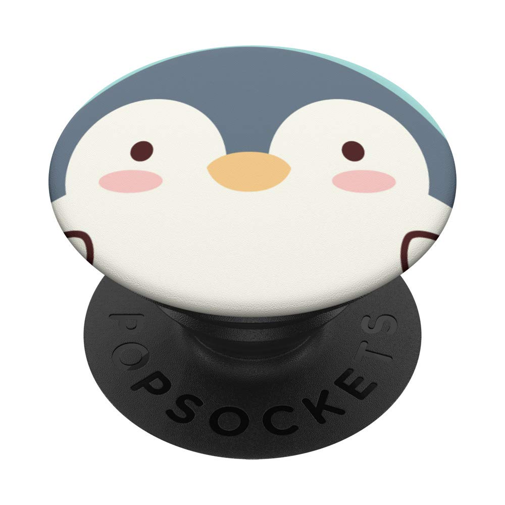 Kawaii Penguin Anime Cartoon Animal Eye Cell Phone Case Gift PopSockets PopGrip: Swappable Grip for Phones & Tablets