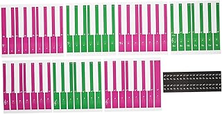 SUPVOX Piano Keyboard Sticker Colored Tabs Letters Stickers Colored Keyboard Piano Key Stickers Practical Piano Sticker Beginners Piano Stickers Piano Keyboard Decal Sticker for Piano