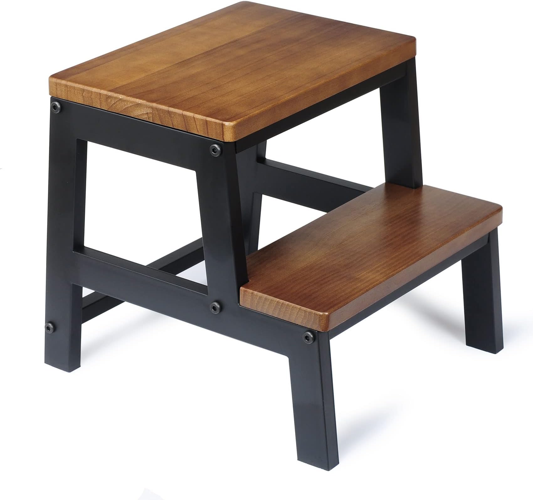 Wood Bed Side Step Stool for High Beds Adult 2 Step