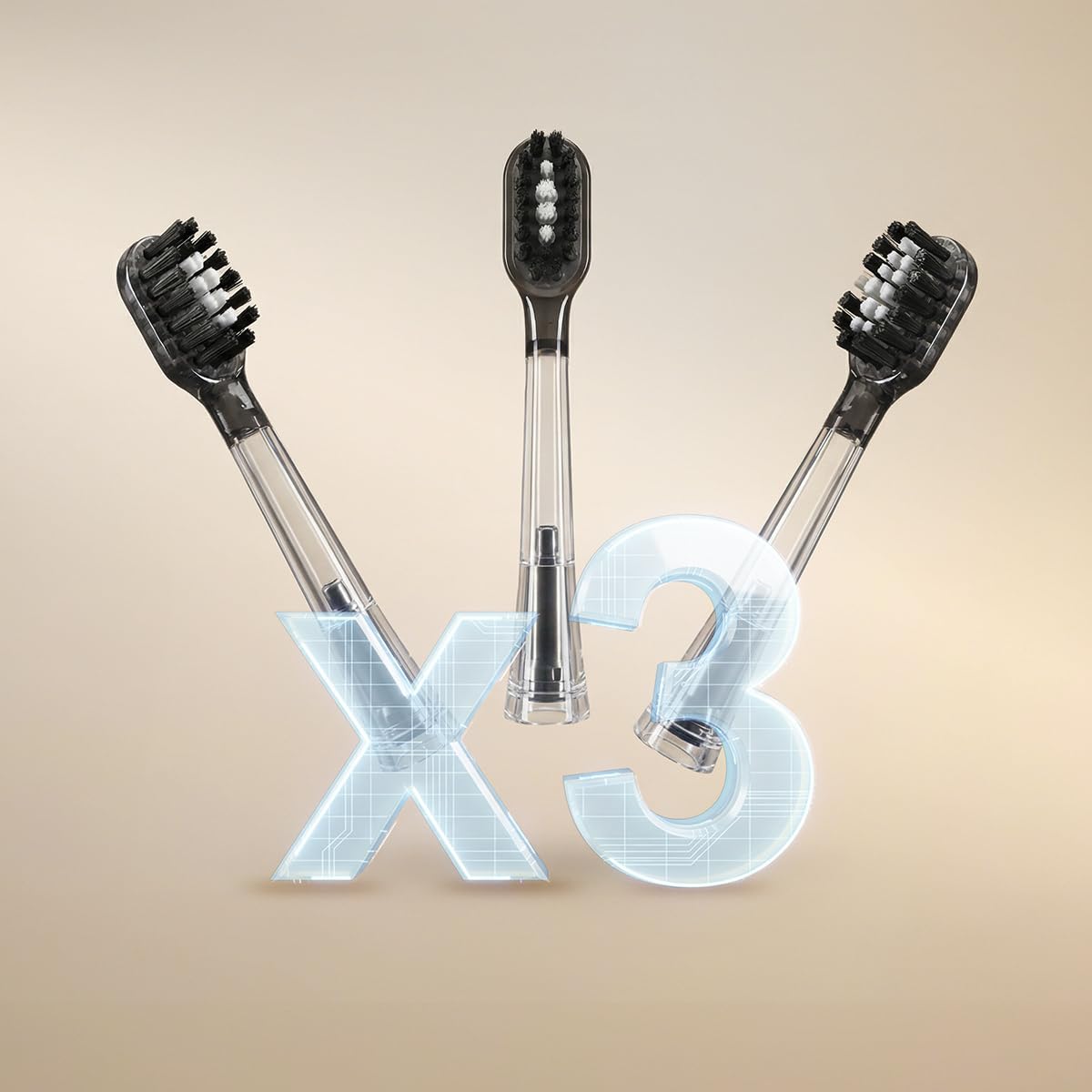 Cecotec Brosse à Dents Électrique Sonique avec Oscillation 60° ToothCare DeluxeSwing. 3 Modes Personnalisés, Légère et Compacte, Autonomie 40 Jours, 3 Têtes de Rechange, IPX7