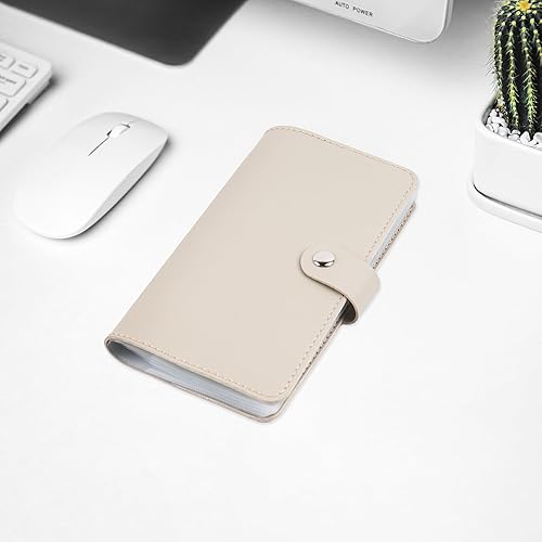 Miniatura 7 de LIZIMANDU - Estuche para tarjetas de visita, piel sintética, organizador de tarjetas de identificación, para hombres y mujeres, capacidad de hasta