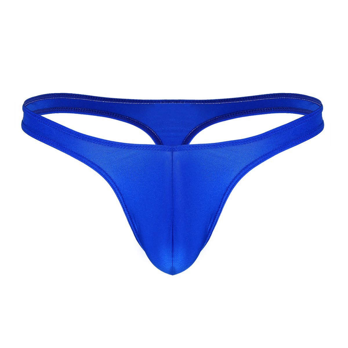 Men's Microfiber Half Coverage Thong Royal Blue Underwear-image-36