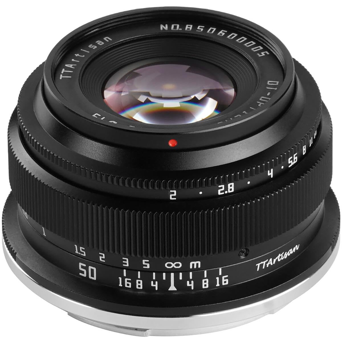 TTArtisan Objectif 50 mm F2 Corps en métal Compatible avec Monture Nikon Z (Cadre Complet) – Noir