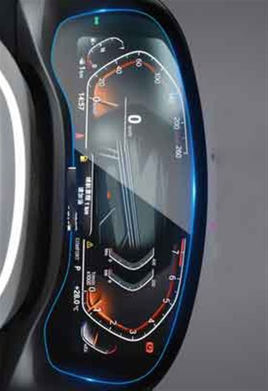 Film de navigation pour X4 verre trempé anti-rayures écran 12.3 pouces