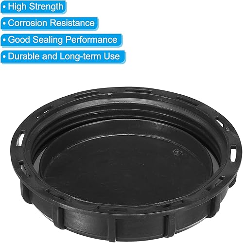 Miniatura 4 de PATIKIL IBC - Cubierta de tapa de 6.5 pulgadas, tapa de tanque IBC para almacenamiento de líquidos de agua de plástico con junta para industria