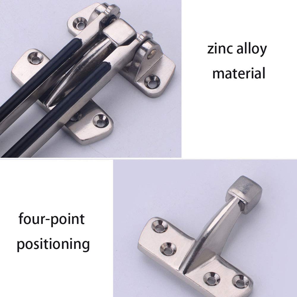 POWERTOOL Security Chain Door, 1pcs Home Security Door Lock Door Guard Security Restrictor Heavy Duty Latch Bar Lock for Door Windows - Image 4