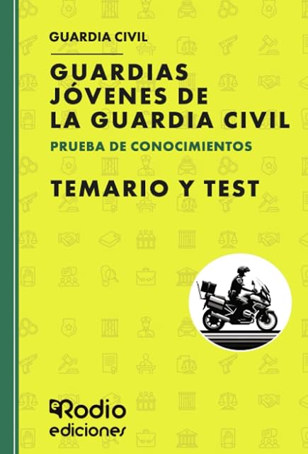 Portada de Guardias Jóvenes de la Guardia Civil. PRUEBA DE CONOCIMIENTOS. Temario y Test. Guardia Civil