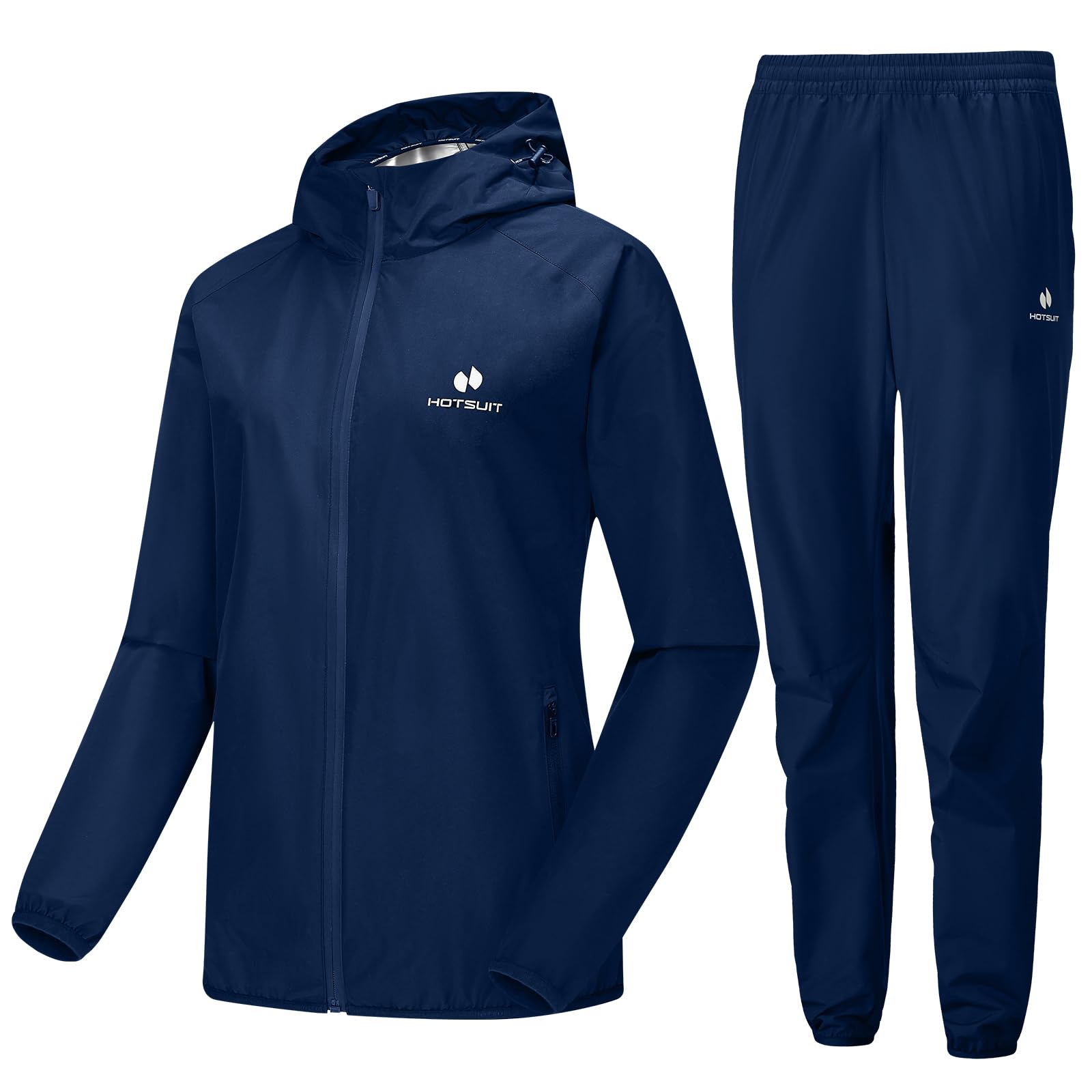 HOTSUIT Sauna Suit Women Machine Washable Sweat Sauna Jacket Pants Anti Rip Sweat Suits for Gym Workout