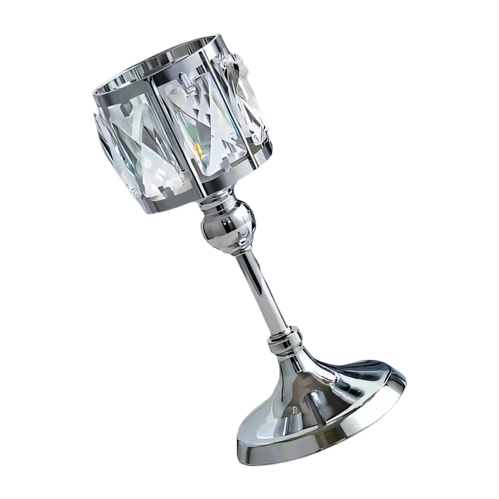 Rustproof Metal Crystal Votive Stand Elegant Tealight Candlestick for Tabletop Centerpieces Wedding Decoration Metal Candlestick