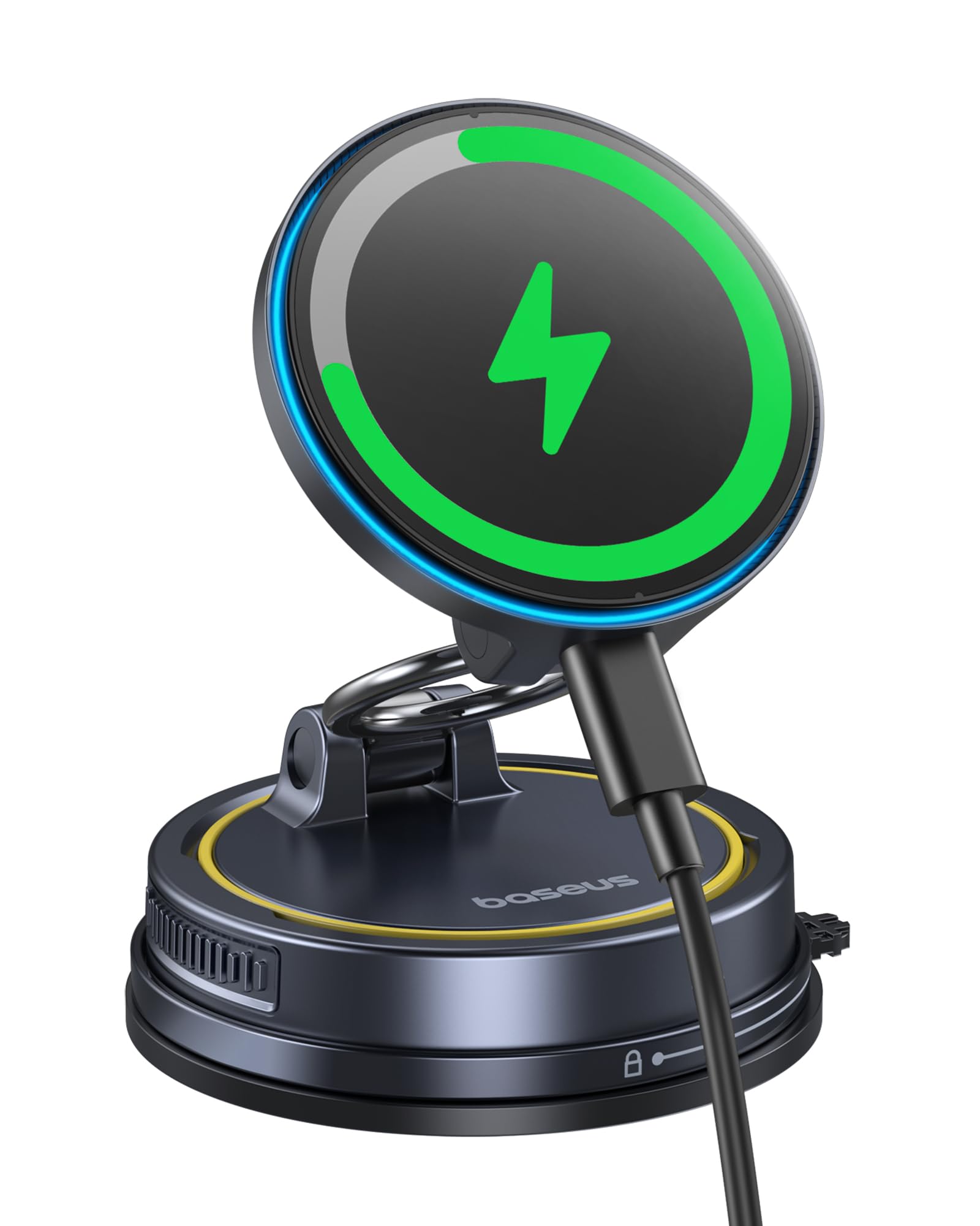 Chargeur Magsafe Voiture Baseus VC2 Flex Pro 15W - Support Téléphone Induction Réglable