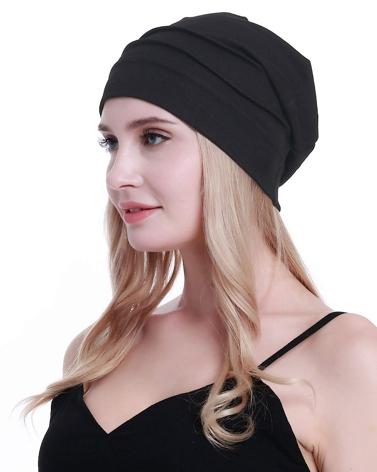 Osvyo - Berretto in cotone da donna per chemio in caso di cancro e perdita di capelli, imballaggio sigillato