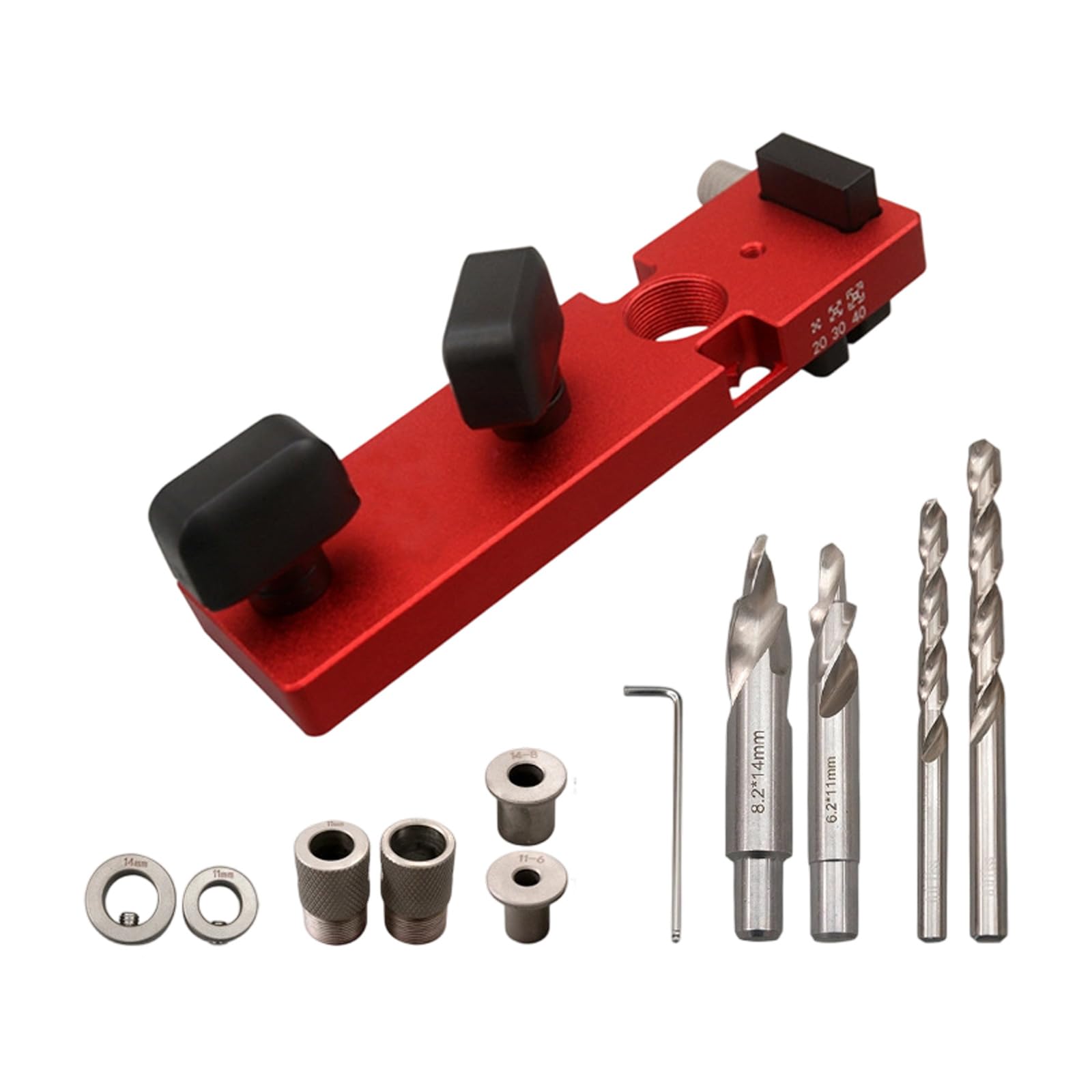 Msioytog A Luminum Profile Drill Guide Punching Locator For 2020 3030 4040 Single Hole Drilling Tool For Punching Drill Ccessories Quick Positioning