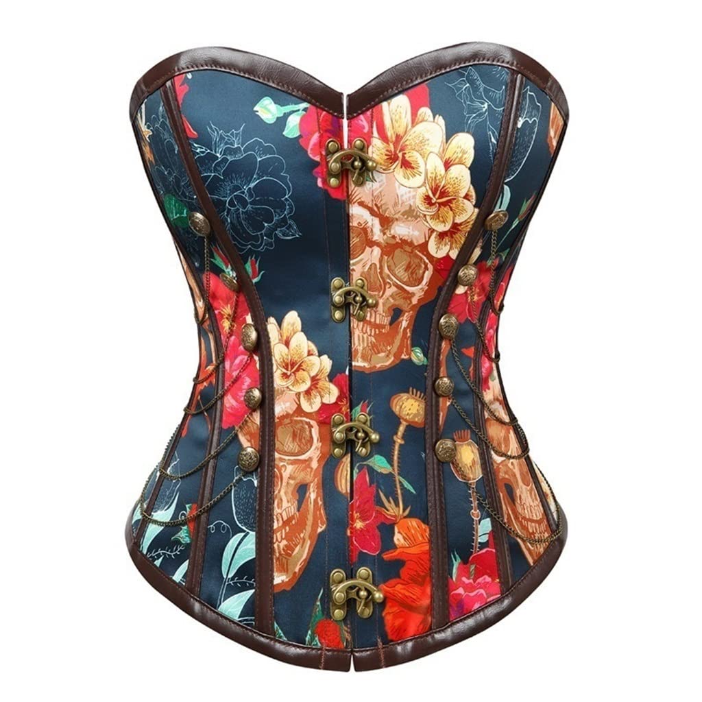 Corset rétro haut de gamme bustier baleiné finitions dentelle