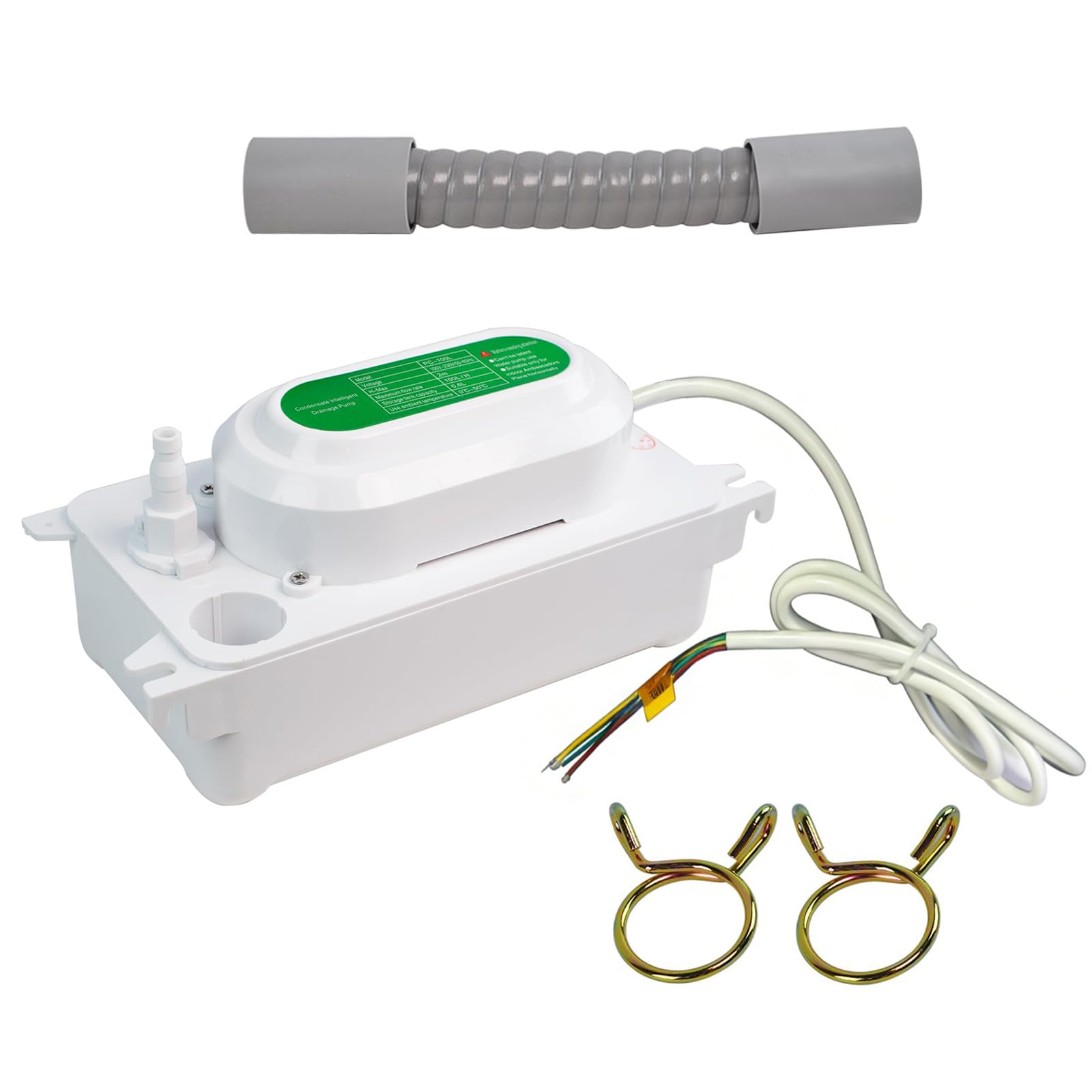 CAZSTYK Automatic HVAC Lift Removal Drain Condensate Pumping 100L / H with 0.6L Storage Capacity Pumping Accessories HVAC Fan