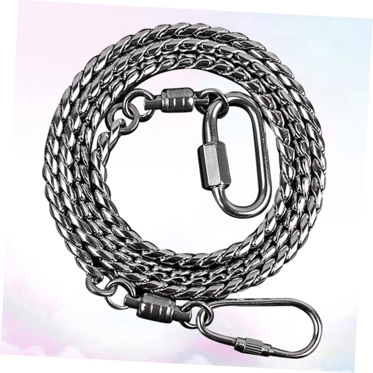 Beavorty 2 Piezas Loro Juguetes Gris Africano Correa de Entrenamiento para Mascotas calcetín Cadena Tobillera de pie de Loro Tobillera de pie de pájaro Aves Decorar Tobillo