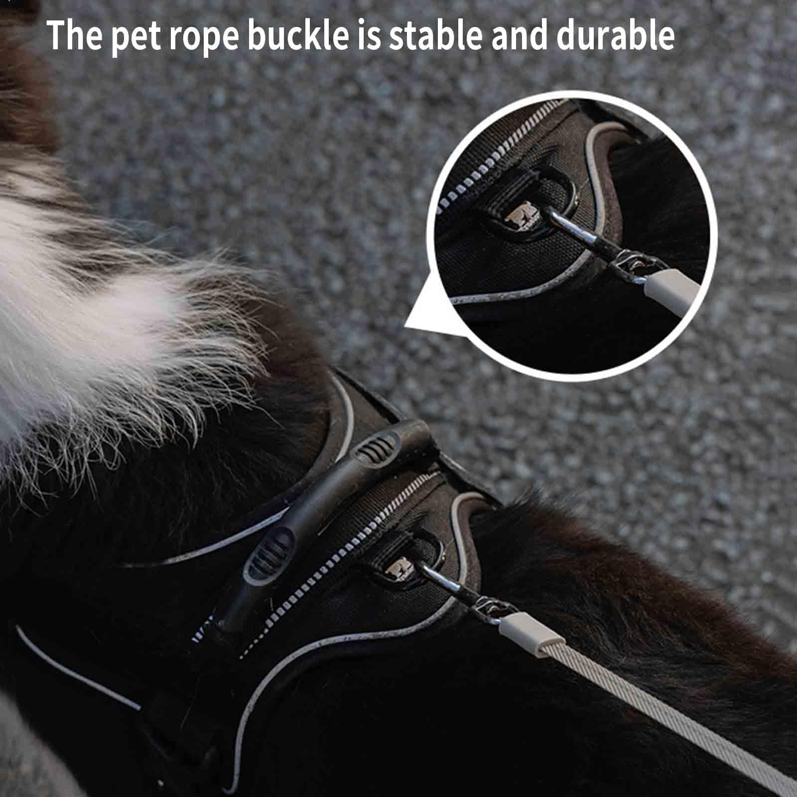 Correa Perro Extensible Grande Larga Correa para Perros 3 Metros Retractil Medianos Cordón Ajustable Gancho Telescópico Iluminación LED Caja De Bolsa De Basura Extraíble (White)
