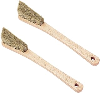 Rock Climbing Brush & Bouldering Brush with Thick Ultra Durable Boar's Hair Bristles and Ergonomic Handle for All Climbing Holds & Climbing Chalk Types Indoor or Outdoor (CJ-CB2024B (2 PCS))