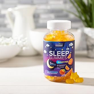 Sleep Gummies 6mg - Sugar Free Melatonin Gummy Supplement for Adults, Natural Zero Sugar Sleeping Gummy for Adults, Kids, Orange Flavored, Vegan, Extra Strength Sleep Vitamin Support - 120 Gummies