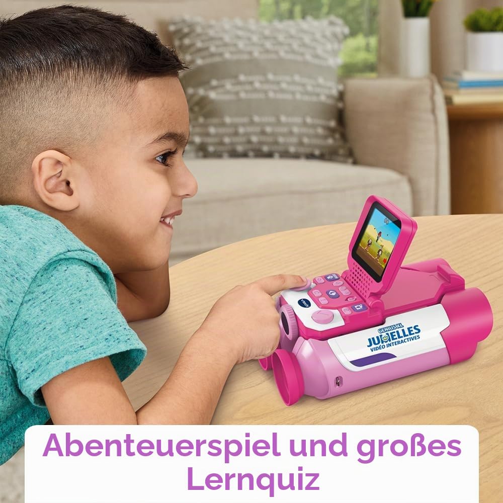 VTech Genius XL – Interaktives Video-Fernglas, Rosa