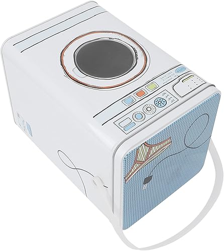 Miniatura 8 de Caja de metal para polvo de lavandería, moderna lata de almacenamiento de detergente de lavado de gran capacidad, recipiente de metal para