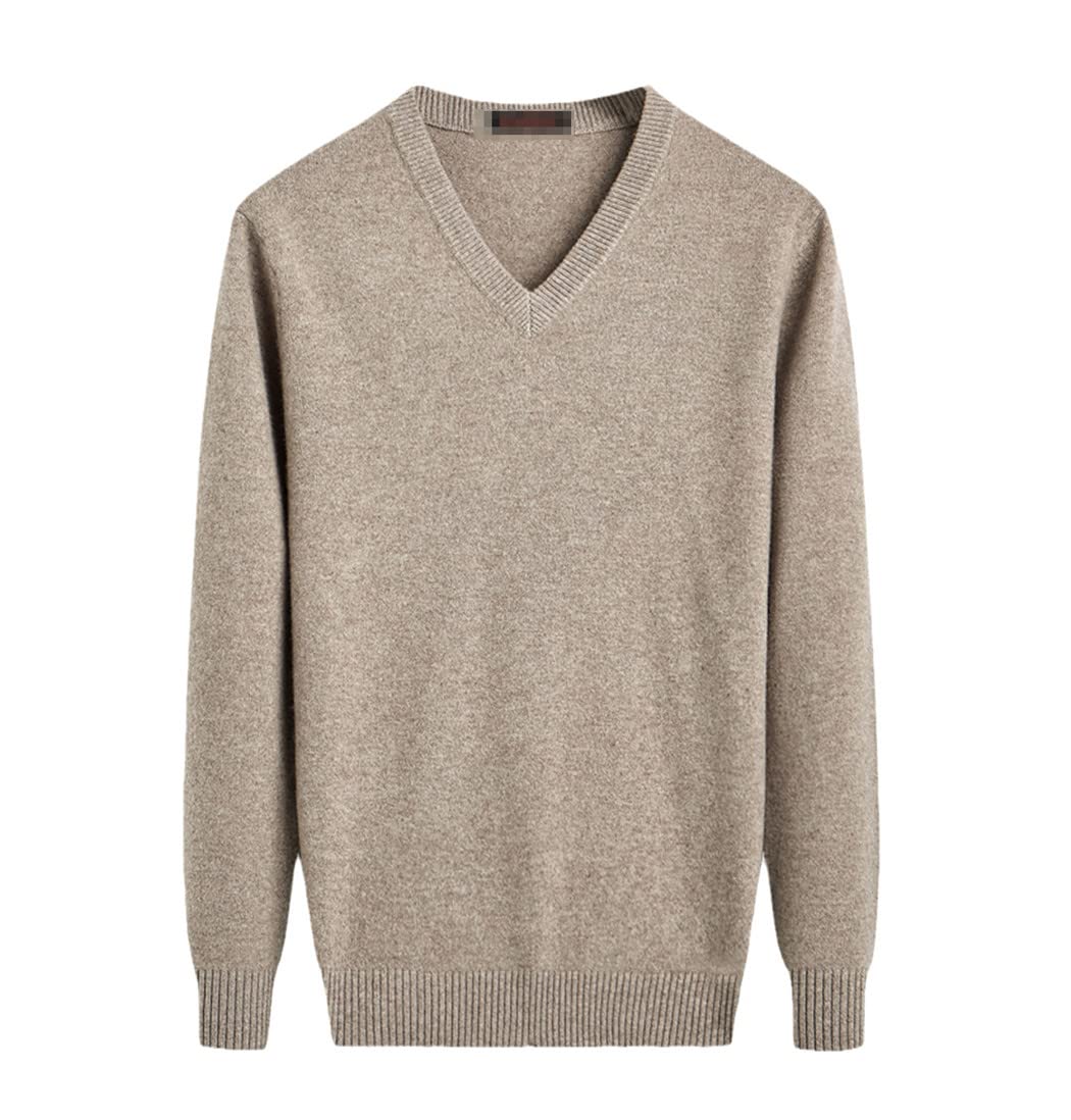 Pull en cachemire homme col en V idéal pour un hiver décontracté