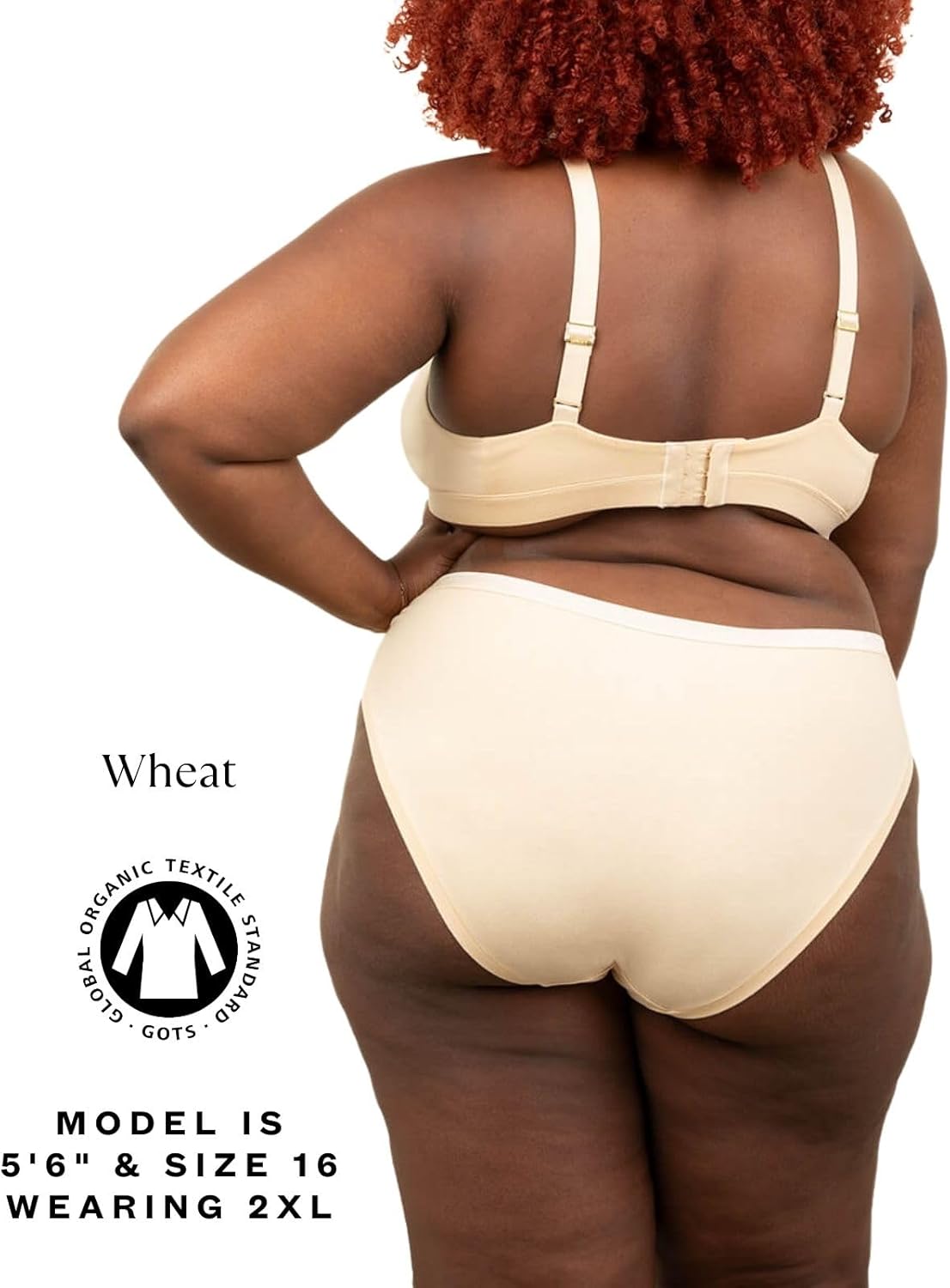 Subset Women's Organic Cotton Mid-Rise Bikini 3-Pack, Extended Sizes; 2XS-3XL, Natural Knickey Underwear, Breathable Undies - Image 6