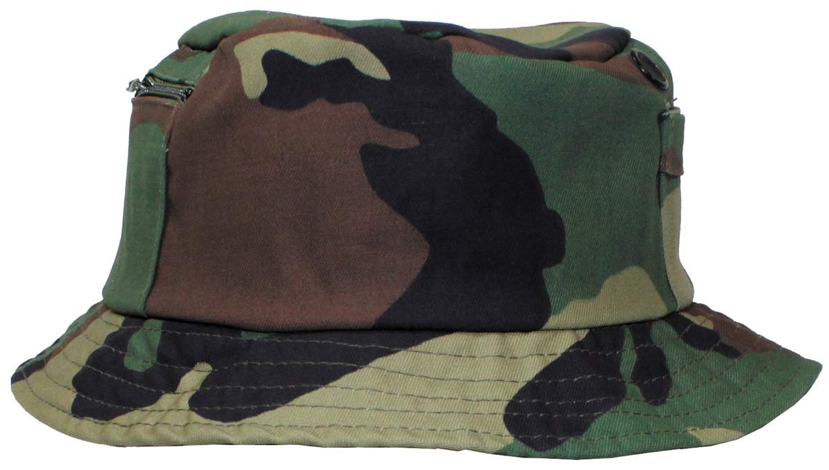 Mfh Men's Woodland Fisherman Bucket Hat Size Xxl