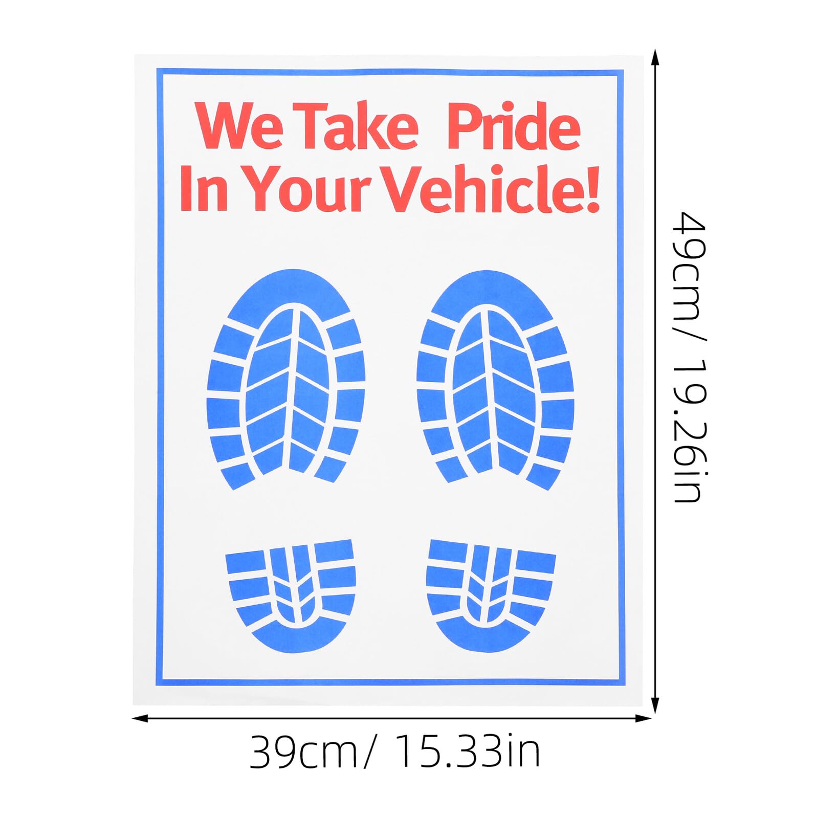 VALICLUD 100 pièces Tapis de Sol Auto Jetable Papier Protection Sol Voiture Résistante à Usure Antidérapant et Décoratif Protection Pratique pour Entretien et Réparation