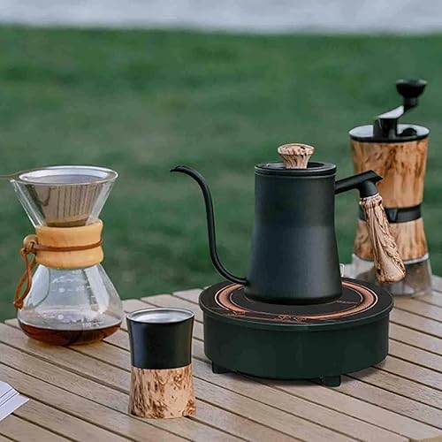 Miniatura 4 de Mini estufa de inducción de 700 W120 V, mini quemador de inducción, mini placa eléctrica, mini placa caliente portátil para café y leche, pequeña