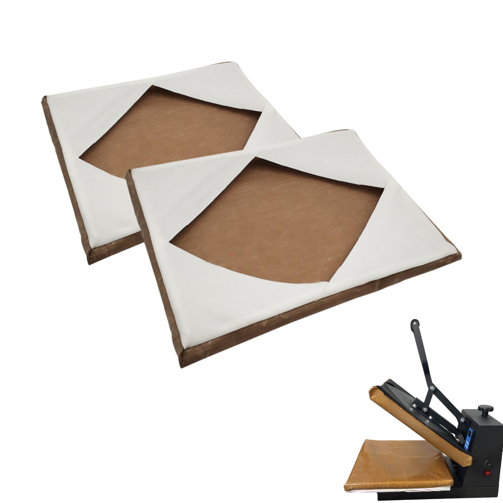 2 Pcs 16x24 Teflon Heat Press Covers for Top and Bottom Platen Wrap Heat Resistant Reusable Durable Use No Need Teflon Sheets or Butcher Paper-image-27
