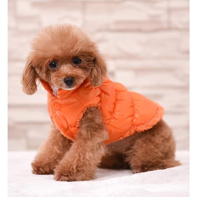 Foto 2 de 5 de Abrigo Forrado de Polar para Perros,Chaqueta Impermeable de Plumas para Cachorros Gatos,Ropa de Invierno…