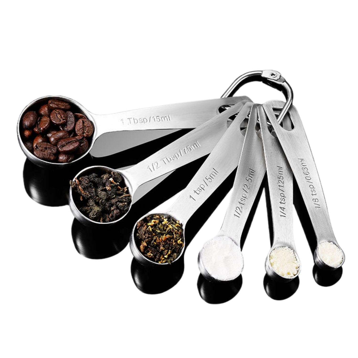 Pvfrtgyhu One Color 不锈5G量勺量克粉勺刻度克数克度厨房控限盐勺3G勺子 Wok Spatula And Ladle,神器套装 No Drilling Shelves For Bathroom Storage & Home Decor,-304不锈量勺 6件套