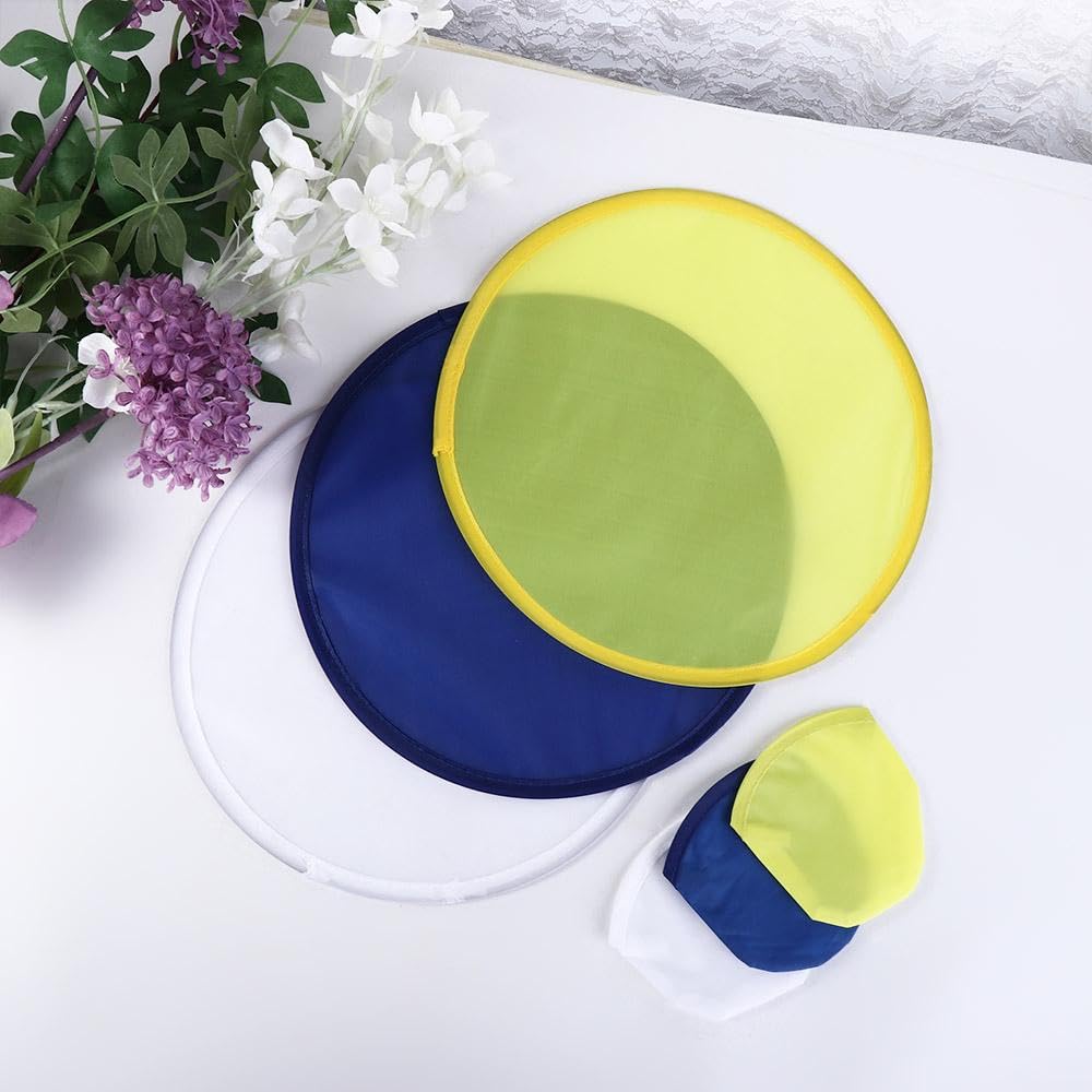 Ventagli pieghevoli in nylon per esterni estivi con tasca (arancione)