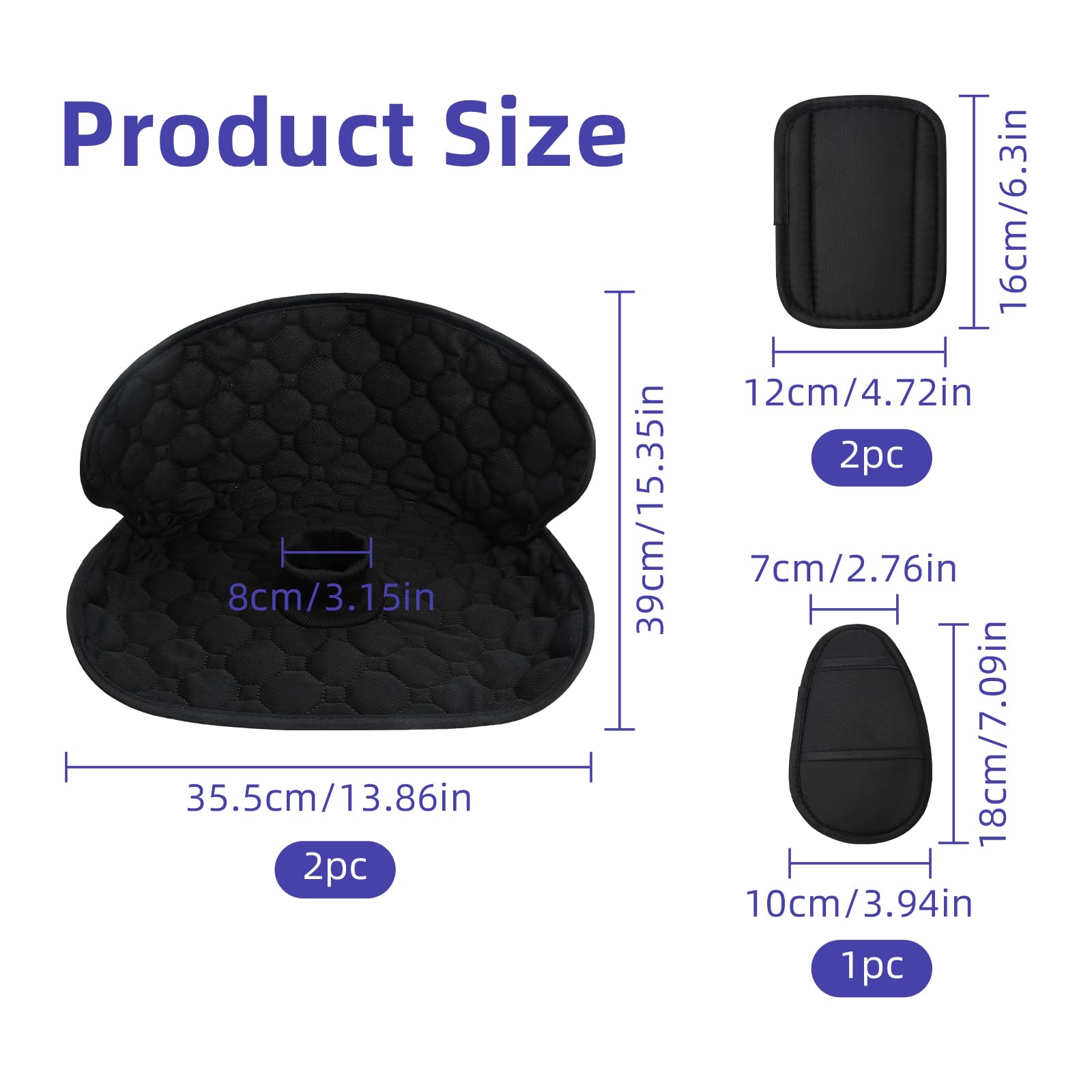 2 Piezas de la Silla Protectora Del Coche de la Silla de Niños Impermeable, con 3 Piezas Alfombras de Hombro Asiento para Niños para Cacerolas Entrenamiento Ajuste Todas Las Tallas Asientos de Coche