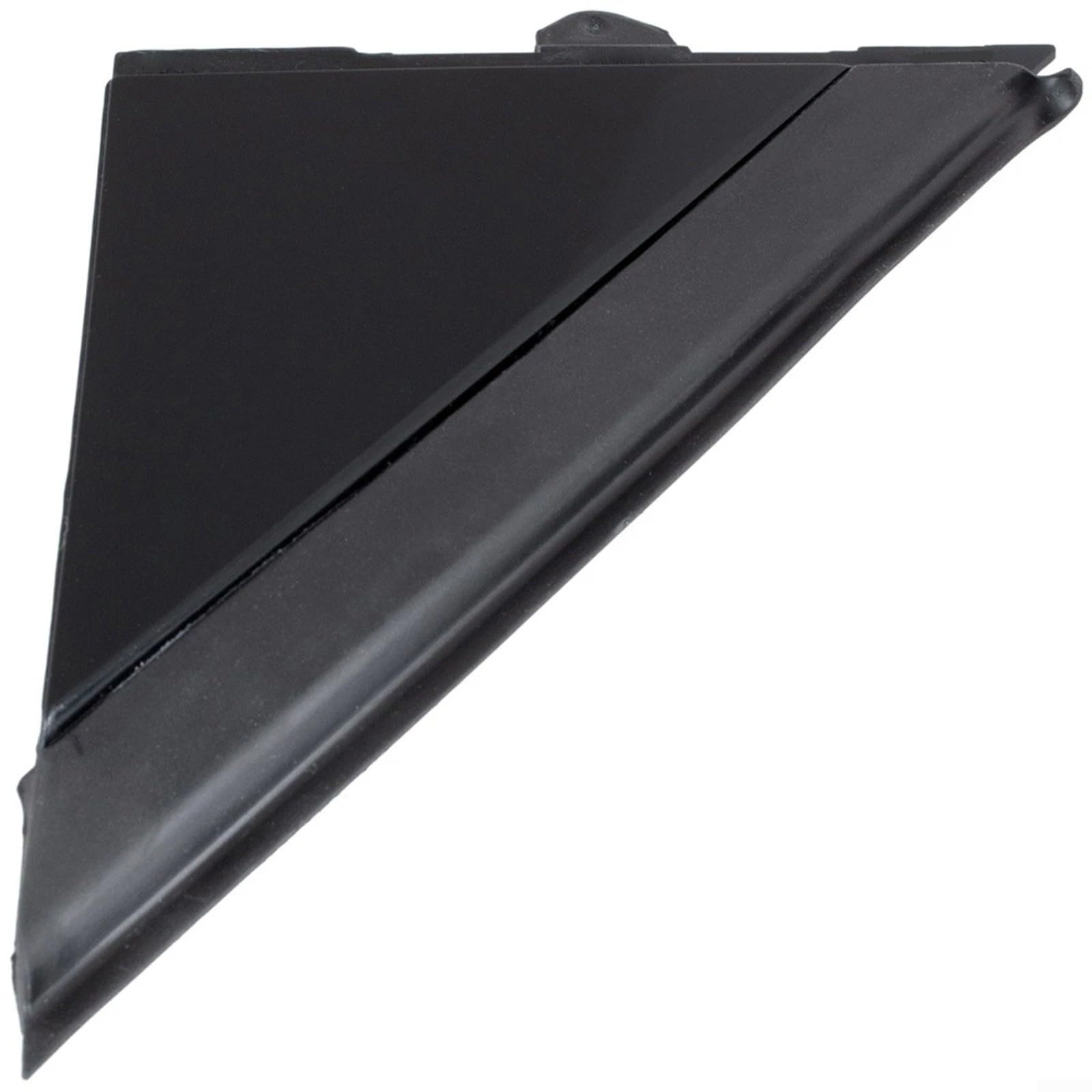 2 Pezzi Copertura Triangolare Specchietto Esterno per Fiat 500 dal 2007, OEM 735455792 735455790, Rivestimento Colonna A Nero ABS